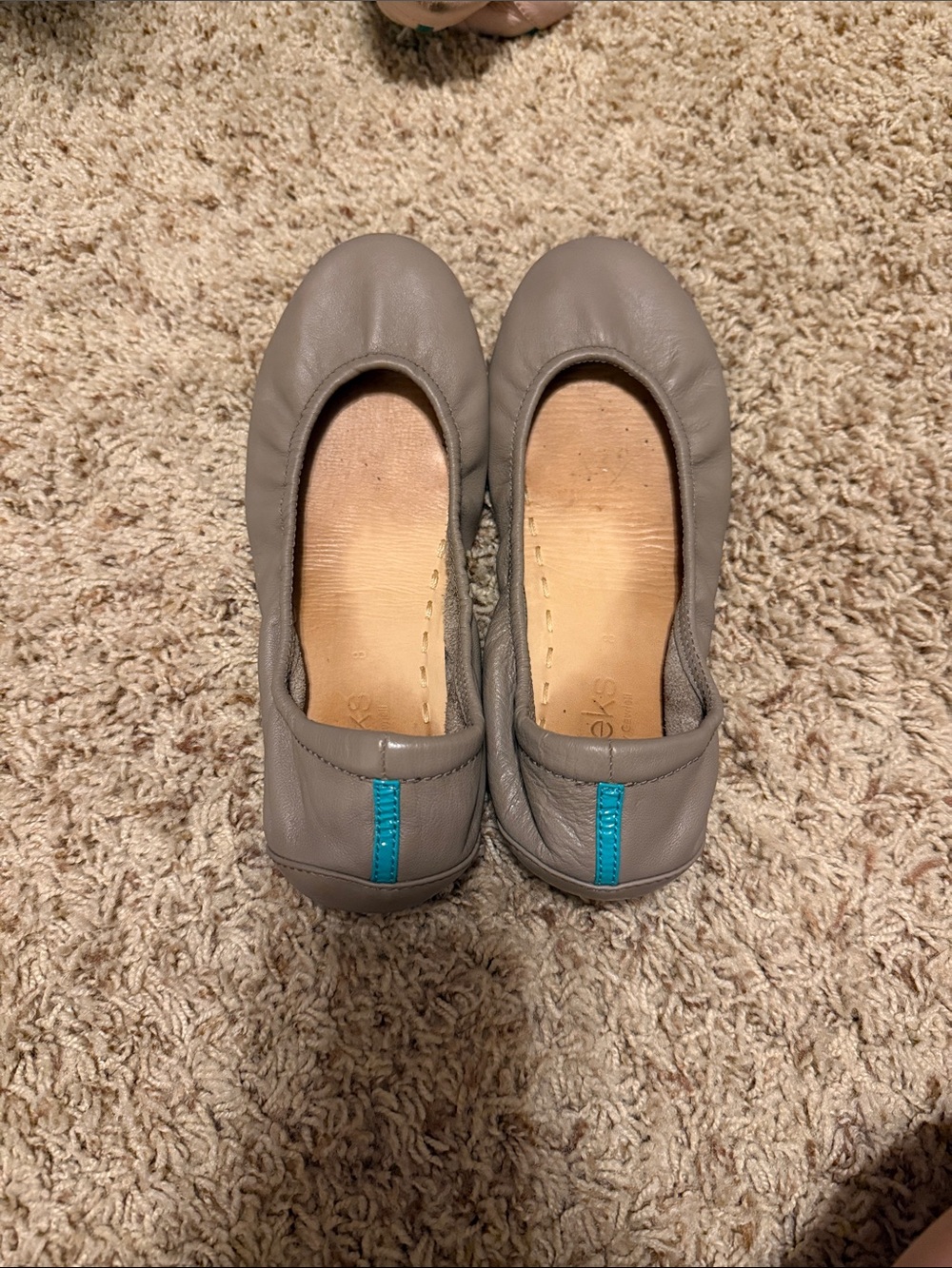 Taupe Tieks Ballet Flats